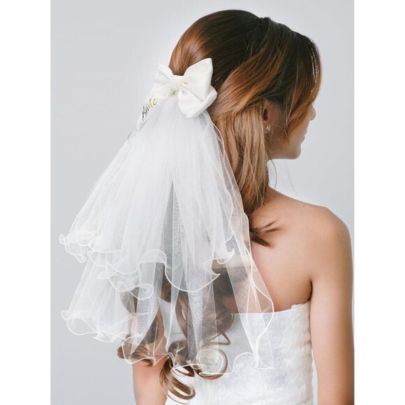 ? Women White Bow Clip Bachelorette Party Clip Decorations Pearl Accessories main image 8